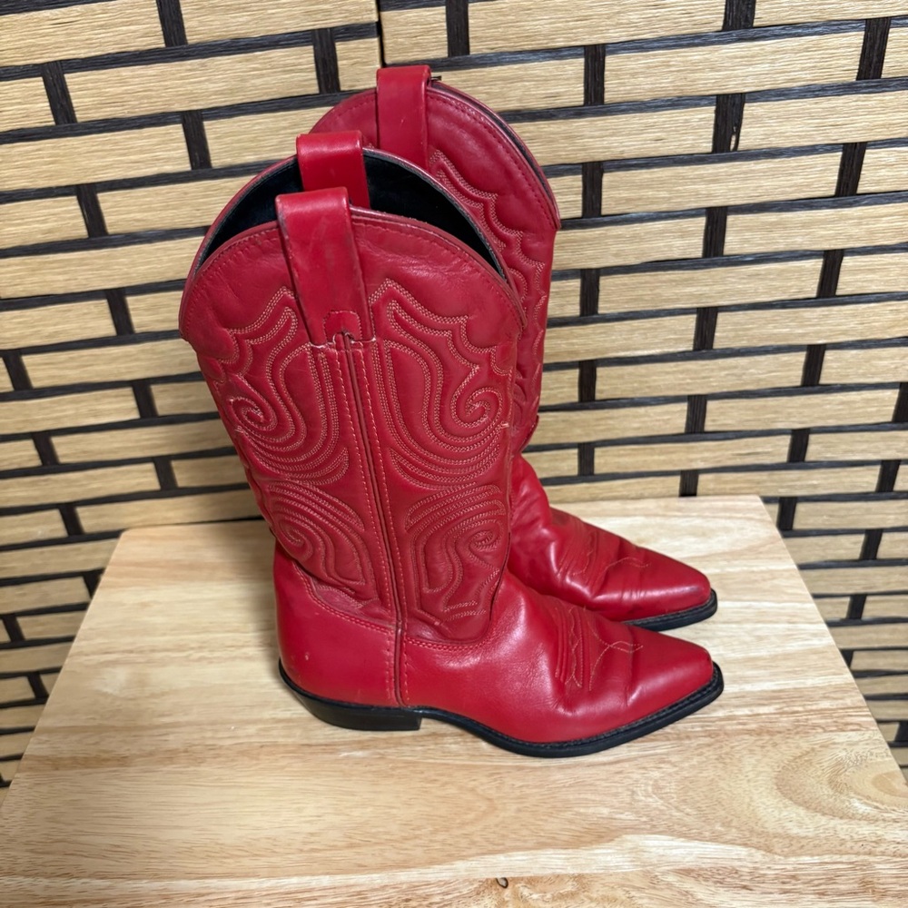 Vittorio Ricci‎ Red Western Cowgirl Boots Size 5